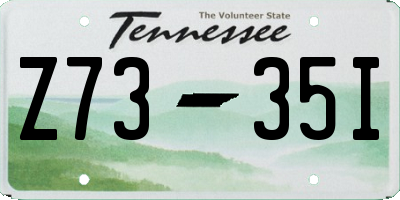 TN license plate Z7335I