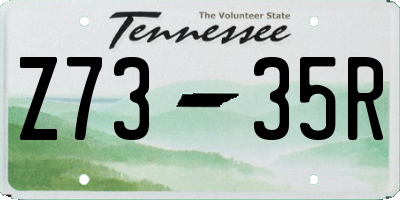 TN license plate Z7335R