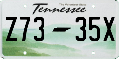 TN license plate Z7335X