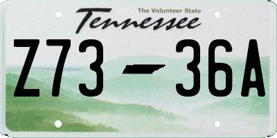 TN license plate Z7336A