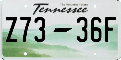 TN license plate Z7336F