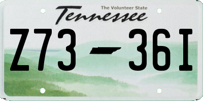 TN license plate Z7336I
