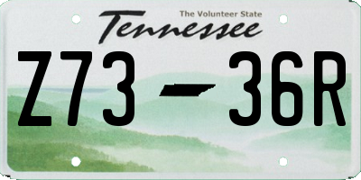 TN license plate Z7336R