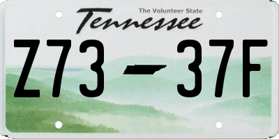 TN license plate Z7337F