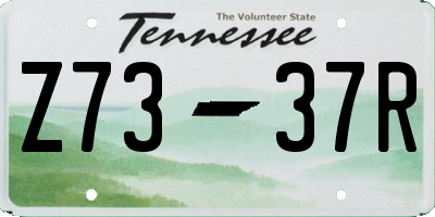 TN license plate Z7337R