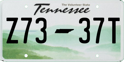 TN license plate Z7337T