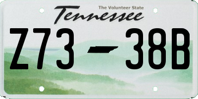TN license plate Z7338B