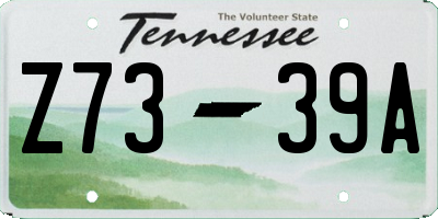 TN license plate Z7339A