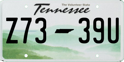TN license plate Z7339U