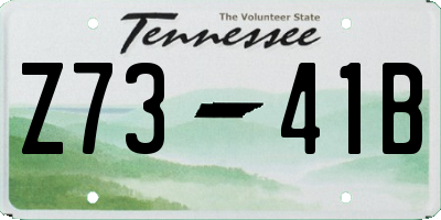 TN license plate Z7341B