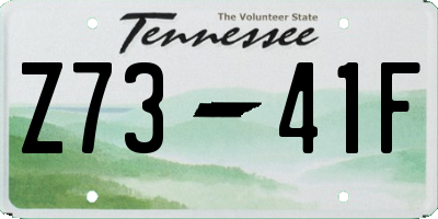 TN license plate Z7341F