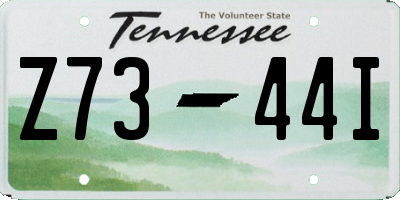 TN license plate Z7344I