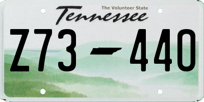 TN license plate Z7344O