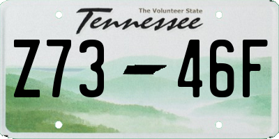 TN license plate Z7346F