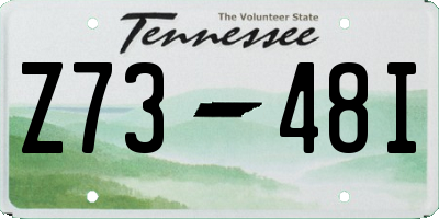 TN license plate Z7348I