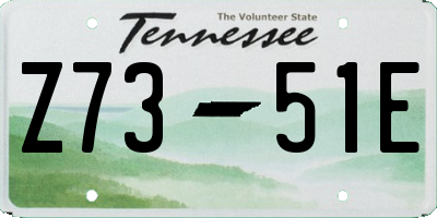 TN license plate Z7351E