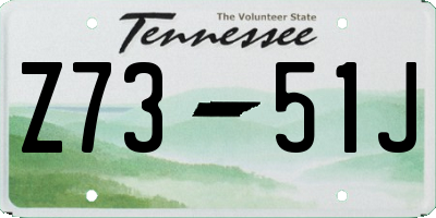 TN license plate Z7351J