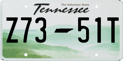 TN license plate Z7351T