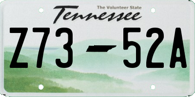 TN license plate Z7352A