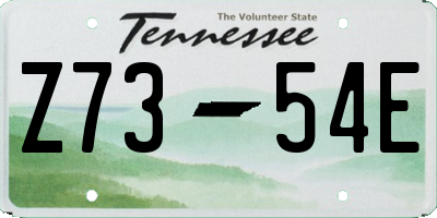 TN license plate Z7354E