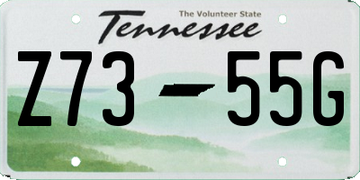 TN license plate Z7355G