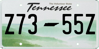 TN license plate Z7355Z