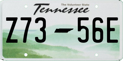 TN license plate Z7356E