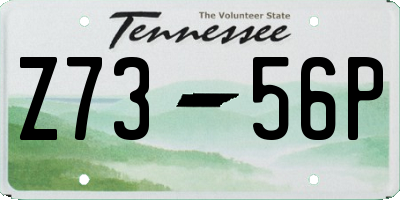 TN license plate Z7356P