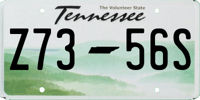 TN license plate Z7356S