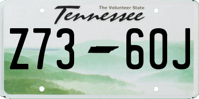 TN license plate Z7360J