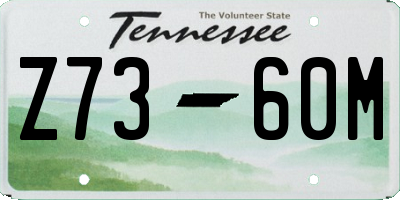 TN license plate Z7360M