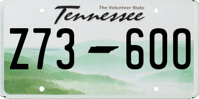 TN license plate Z7360O