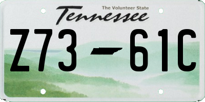 TN license plate Z7361C