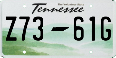 TN license plate Z7361G