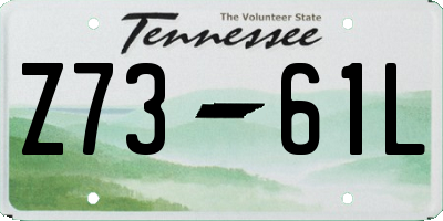 TN license plate Z7361L