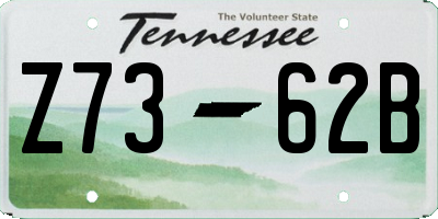 TN license plate Z7362B