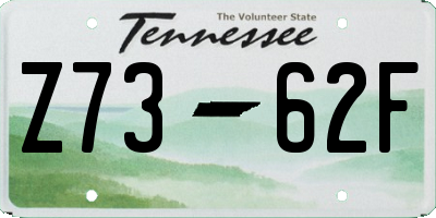 TN license plate Z7362F
