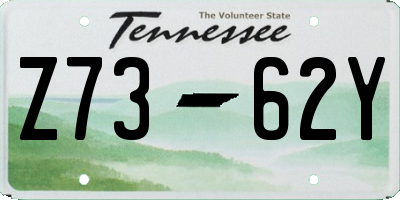 TN license plate Z7362Y