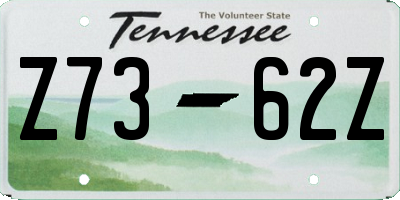 TN license plate Z7362Z