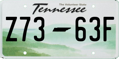 TN license plate Z7363F
