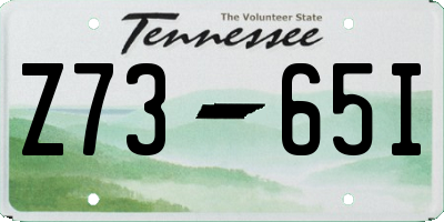 TN license plate Z7365I