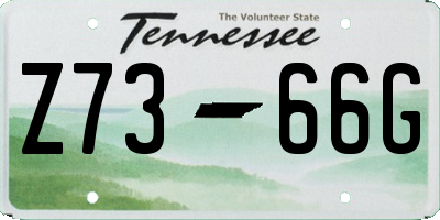 TN license plate Z7366G