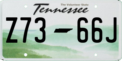 TN license plate Z7366J