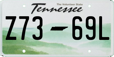 TN license plate Z7369L