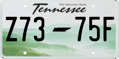TN license plate Z7375F