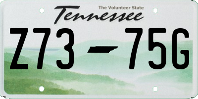 TN license plate Z7375G