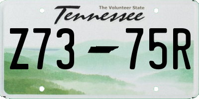 TN license plate Z7375R