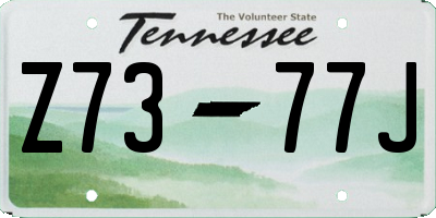 TN license plate Z7377J