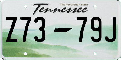 TN license plate Z7379J