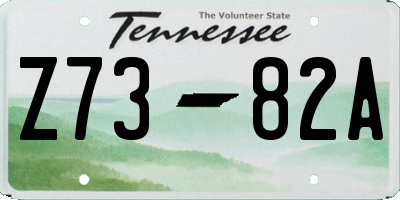TN license plate Z7382A